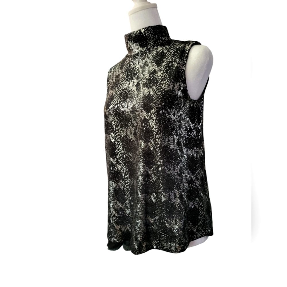 Jones New York Silver Glimmer Blouse